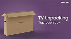 Unboxing your 43” – 50” TV | Samsung US