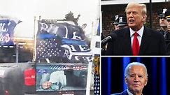 Trump under fire over ‘shocking’ Truth Social post showing hogtied Biden image on truck