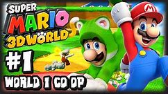 Super Mario 3D World Wii U - (1080p) Co-Op Part 1 - World 1