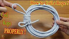 How to Coil a Rope - The PROPERLY & EASIEST Way to Coil Rope #2 @9DIYCrafts