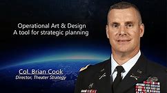 Operational Art & Design: A tool for strategic planning