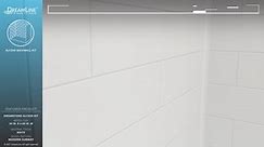 DreamLine DreamStone 42 in. L x 60 in. W x 84 in. H Alcove Shower Kit with Shower Wall and Shower Pan in Traditional White BWDS60421TC0001