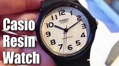 Casio Men's MQ24-7B2 Analog Black Resin Strap Watch unboxing and review