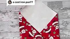 How to gift wrap a cast iron pan #wrappinghack #wrappingpresents #giftwrapping | Lennia McCarter