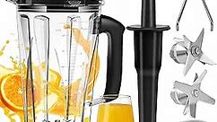 64 OZ Container for Vitamix Blender Pitcher, Replace Classic C-Series 5200 6300 5000 5500 4200 4500 750 Blender Cup,for vitamix Blender Container Jar Cup with Blender Blade Assembly and Tamper