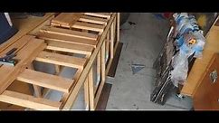 Cargo Trailer to RV Conversion Part 4 INCREDIBLE!!! Buildout of Bed, Sofa, Cupboard Combo