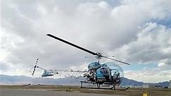 Bell 47 Helicopter Take Off #helicopter #aviation #aircraft
