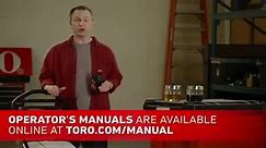 Toro - The single most important maintenance of your mower.