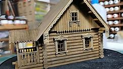 Build Your Own Scale Model Wooden Log Cabin House