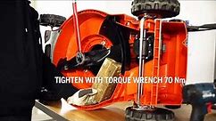 How to install mulch kit on a battery mower