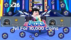 Challenging 26 Star Rank Players to a 1v1 for 10,000 coins... (Roblox RoBeats)