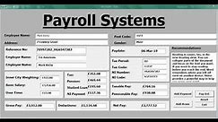 Overview of How to Create Payroll Systems in Excel Using VBA