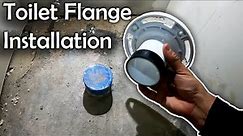 How to Install a toilet flange | New Construction toilet Flange Installation