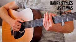 Harry Styles - As It Was EASY Guitar Tutorial With Chords / Lyrics