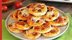 Super Easy PIZZA BITES! 🍕 | The Best Mini Pizza Recipe (With Homemade Pizza Dough)
