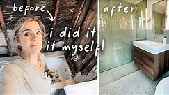 I Gave my Bathroom a Renovation MYSELF.... DIY Renovation Before & After