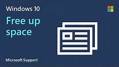 How to free up drive space in Windows 10 | Microsoft | Windows Update Troubleshooting