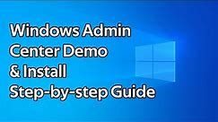 How to install Windows Admin Center step by step guide (Windows Server 2022)