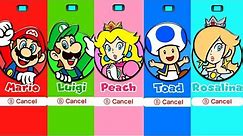 Super Mario 3D World - All Characters