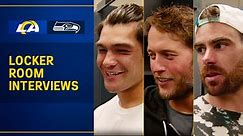 Rams vs. Seahawks Post-Game Locker Room Interviews: Matthew Stafford, Puka Nacua & Tyler Higbee