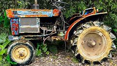 Full restoration of ISEKI TX1210 old tractor _ Restore and revive abandoned old tractor