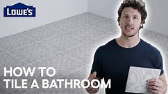 How to Tile A Bathroom Floor