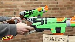 Nerf - Lock and load the Zombie Strike Slingfire with one...
