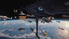 Star Wars: Rogue One - Space & Aerial Battle of Scarif Supercut