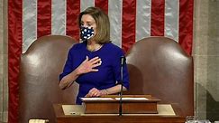 Nancy Pelosi delivers remarks on Capitol breach