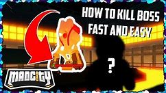 🥚HOW TO KILL BOSS FAST & EASY!🥚 | Mad City | Roblox [PATCHED]