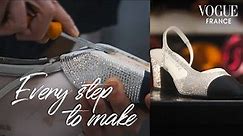 Making The Iconic Chanel Slingback From Start to Finish | Every Step to Make | Vogue France