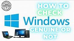 How to check Windows genuine or pirated | How to check Windows original-duplicate | Windows 11/10