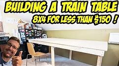 Building an 8x4 train table for our Lionel Train for less than $150 - step-by-step DIY