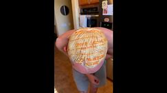 Man uses Home Depot bag to cover bleached hair and accidentally transfers ink from bag onto hair