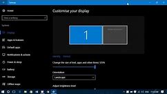 Windows 10 Settings System Display Learn how to tweak your display through this setting