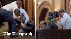 Violent brawl breaks out during parliamentary session in the Maldives