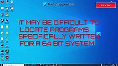 Difference between 64-bit and 32-bit Windows - Advantages and Benefits