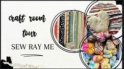 Sew Ray Me sewing craft room tour