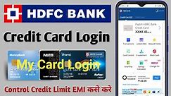 how to my card login hdfc bank credit card | HDFC Bank Mycard Register Kase Kare | hdfc credit login