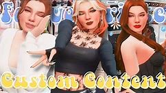 My favorite custom content| Sims 4 CC must haves (skin details, clothes, hair, etc)
