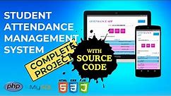 Student Attendance Management System With SOURCE CODE #attendancemanagement