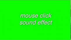 mouse click sound effect | GG Green Screens
