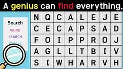 A genius can find everything | Find the Hidden Word | Word Search | Scrambled Word Game