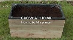 How to build a planter | Grow at Home | Royal Horticultural Society