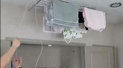 Cloth Drying Ceiling Hanger | Ceiling Mounted Clothes Drying Rack with Pulley
