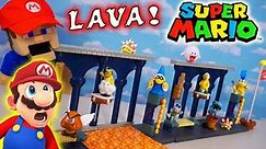 Super Mario Bros LAVA CASTLE Diorama Playset! World of Nintendo 2020 Figures Unboxing