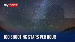 Perseid Meteor Shower: Up to 100 shooting stars per hour