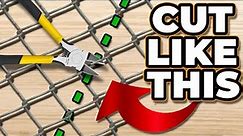 How To Bias Cut Chain Link For A Sloped Gate (Step By Step Guide)