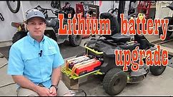 Ryobi electric lawn mower battery upgrade replacement - Lead Acid to Lithium type LiFePo4 (LFP)
