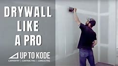 How the Pro's Apply the First Coat of Drywall Mud